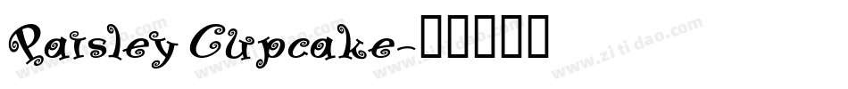 Paisley Cupcake字体转换